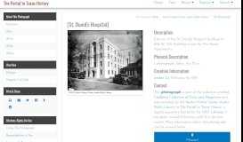 
							         [St. David's Hospital] - The Portal to Texas History								  
							    