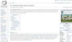 
							         St. Edward High School (Ohio) - Wikipedia								  
							    