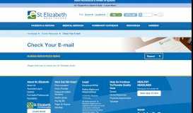 
							         St. Elizabeth Healthcare - Check Your St. Elizabeth Email								  
							    
