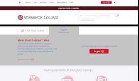 
							         St. Francis College Online Bookstore								  
							    
