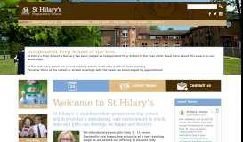 
							         St Hilary's Preparatory School | Home								  
							    