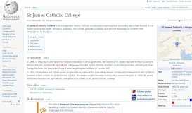 
							         St James Catholic College - Wikipedia								  
							    