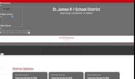 
							         St. James R-I School District / Homepage								  
							    