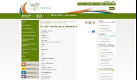 
							         St John Ambulance Australia Directory ... - Darebin Community Portal								  
							    