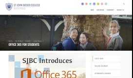 
							         St John Bosco College - Office 365 for Students								  
							    