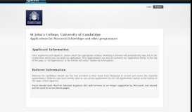 
							         St John's College, Cambridge: Portal homepage								  
							    