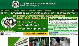 
							         St. Joseph Catholic School – Forming Faith, Building Future								  
							    