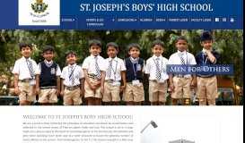 
							         ST. JOSEPH'S BOYS' HIGH SCHOOL, Bangalore								  
							    