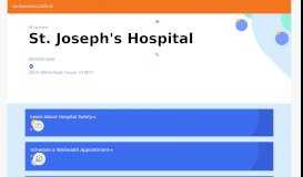 
							         St. Joseph's Hospital | Tucson, AZ | (520) 873-3000								  
							    
