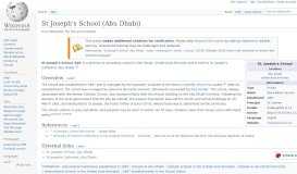 
							         St Joseph's School (Abu Dhabi) - Wikipedia								  
							    