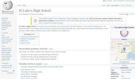 
							         St Luke's High School - Wikipedia								  
							    