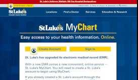 
							         St. Luke's MyChart - Easy access to your health information ...								  
							    