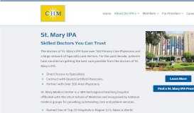 
							         St. Mary IPA | Coast Healthcare Management								  
							    