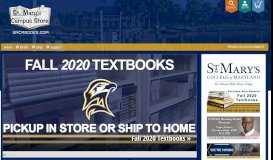 
							         St. Mary's Campus Store: Welcome								  
							    