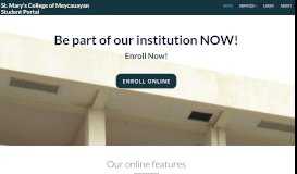 
							         St. Mary's College of Meycauayan Student Portal								  
							    