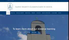 
							         St. Mary's Elementary School: Home								  
							    