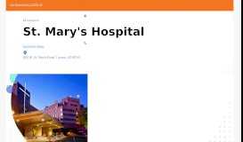
							         St Marys Hospital | Tucson, AZ | West Side Hospital								  
							    