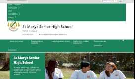 
							         St Marys Senior High School: Home								  
							    