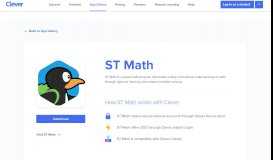 
							         ST Math - Clever application gallery | Clever								  
							    