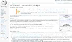 
							         St. Matthews Central School, Mudgee - Wikipedia								  
							    