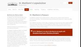 
							         St. Matthew's Primary | St. Matthew's Loganholme								  
							    