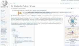 
							         St. Michael's College School - Wikipedia								  
							    