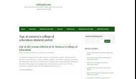 
							         st monica's college of education student portal | GHLoud.com								  
							    