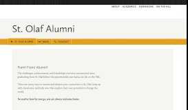 
							         St. Olaf Alumni – St. Olaf College								  
							    