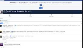 
							         St Patrick's Law Students' Society - Home | Facebook								  
							    