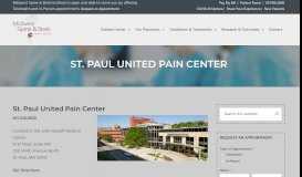 
							         St. Paul United Pain Center | Midwest Spine & Brain Institute								  
							    