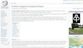 
							         St Paul's Anglican Grammar School - Wikipedia								  
							    