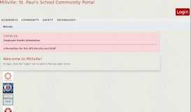 
							         St. Paul's School Community Portal								  
							    