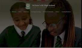 
							         St Peter's High School - Home Page								  
							    