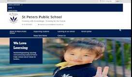 
							         St Peters Public School: Home								  
							    