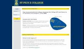 
							         St Pius X College - Home								  
							    