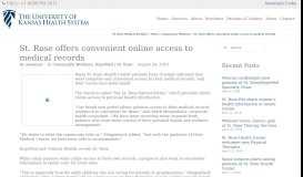
							         St. Rose offers convenient online access to medical records – St. Rose ...								  
							    
