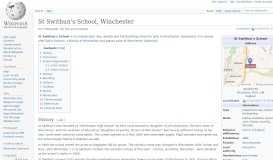 
							         St Swithun's School, Winchester - Wikipedia								  
							    
