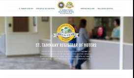 
							         St. Tammany Parish Registrar of Voters								  
							    