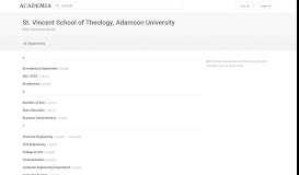 
							         St. Vincent School of Theology, Adamson University - Academia.edu								  
							    