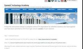 
							         STA Online Student Registration and Student Forms - Summit ...								  
							    