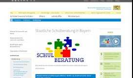 
							         Staatliche Schulberatung in Bayern - Nützliche Links zur Schulberatung								  
							    