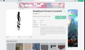 
							         Stabilized Portal 2 GLaDOS - Roblox								  
							    