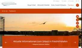 
							         Stadt Friedrichshafen: Tourismus								  
							    