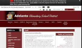 
							         Staff - Adelanto Elementary School District								  
							    