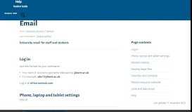 
							         Staff and PGR email - Information Services – IT ... - University of Kent								  
							    