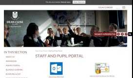 
							         Staff and Pupil Portal - Dean Close School								  
							    