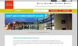 
							         Staff and Student Remote Access — Runshaw College								  
							    