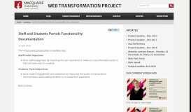 
							         Staff and Students Portals Functionality Documentation | Web ...								  
							    