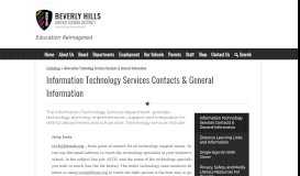 
							         Staff Biographies – Technology Services – Beverly Hills Unified ...								  
							    