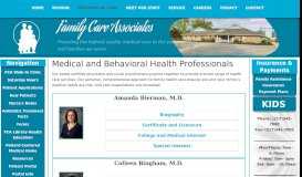 
							         Staff Biography | Family Care Associates								  
							    